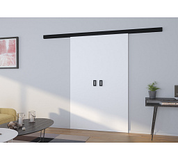 Dvere posuvné nástenné dvojkrídlové TOPPO 160 White+Black