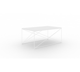 Stolík kávový Dante Čierny+Biely Lesk