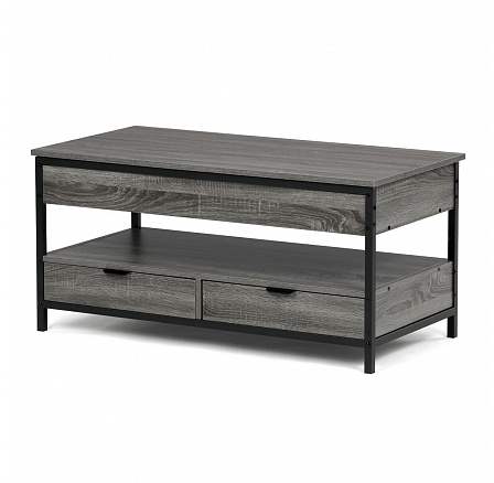Konferenční stolek se zvedací deskou 100x50x48cm, mdf, šedý dub, CT-I1201 GREY Konferenční stolek se zvedací deskou 100x50x48cm, mdf, šedý dub, CT-I1201 GREY
