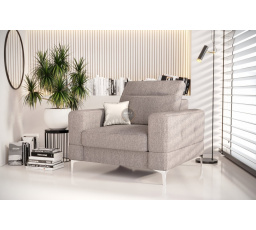 Kreslo čalúnené MALIBU 104 cm - sivá