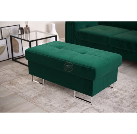 Taburet s úložným priestorom 100x55 cm GALAXY - zelená