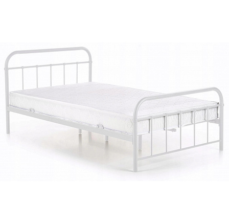Kovová posteľ PABLO 120x200 Biela