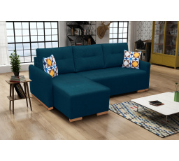 Rohová sedacia súprava Padova L modrá