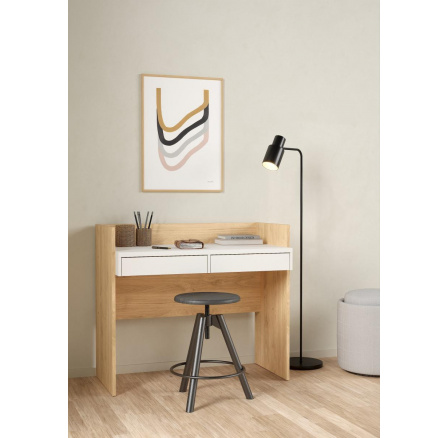 Písací stôl FELIX 493, Jackson hickory/Biela Písací stôl FELIX 493, Jackson hickory/Biela