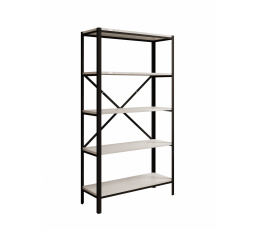 Regál Rene Čierny+Biely Lesk