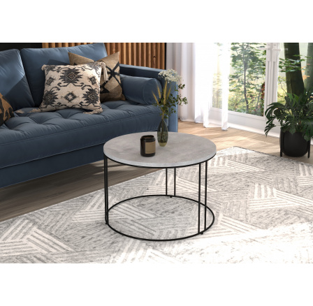 Konferenčný stolík NOEL Čierny+Betón Konferenčný stolík NOEL Čierny+Betón