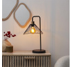 Stolná lampa Anel čierna/ratan