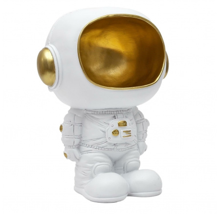 Figúrka Astronauta s funkciou úložného priestoru biela/zlatá Figúrka Astronauta s funkciou úložného priestoru biela/zlatá