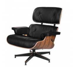 Kreslo Vip čierne/rosewood/štandardná základňa