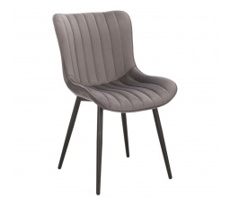 Stolička Roxino VIC sivé zvislé pruhy