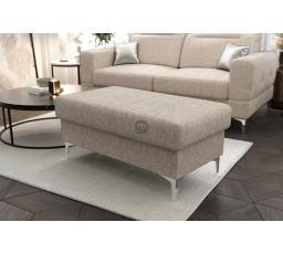 Taburet s úložným priestorom MALIBU 100x55 cm - béžová