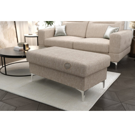Taburet s úložným priestorom MALIBU 100x55 cm - béžová Taburet s úložným priestorom MALIBU 100x55 cm - béžová