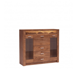 Vitrína INDIANAPOLIS I8 Ash light