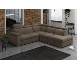 Rohová sedacia súprava Bodie II pravá hnedá