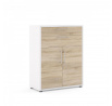 Komoda OFFICE 80400/103, Biela/Dub sonoma