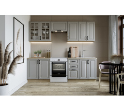 Kuchynská linka ELIZABETH 240, Dub Sonoma/Sivá