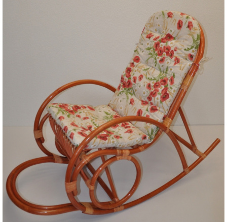 Vankúš UNI pre hojdacie kreslo s motívom vlčích makov