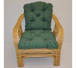 Poduška na kreslo Rio De Janeiro látka tmavozelený melír