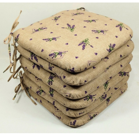 Sedák 40x40 cm látka levanduľa - set 6 kusov Sedák 40x40 cm látka levanduľa - set 6 kusov
