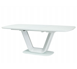 Jedálenský stôl ARMANI, biely matný - 160(220)x90