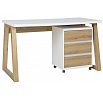 Písací stôl s kontajnerom IWO I Artisan+White