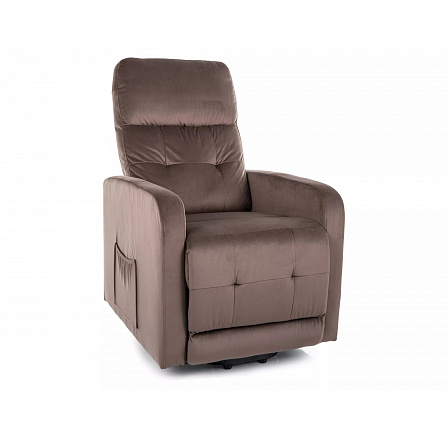 Rozkladacie kreslo OTUS II VELVET, Cappucino Bluvel 38 Rozkladacie kreslo OTUS II VELVET, Cappucino Bluvel 38
