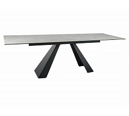 Jedálenský stôl SALVADORE CERAMIC, Diamant krém mat/Čierny mat