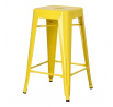 Barová stolička Paris 66 cm žltá inšpirovaná Tolix