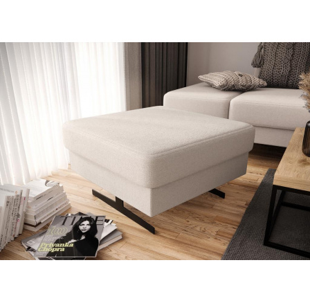 Taburet EMPORIO 70 x 70 cm - béžová Taburet EMPORIO 70 x 70 cm - béžová