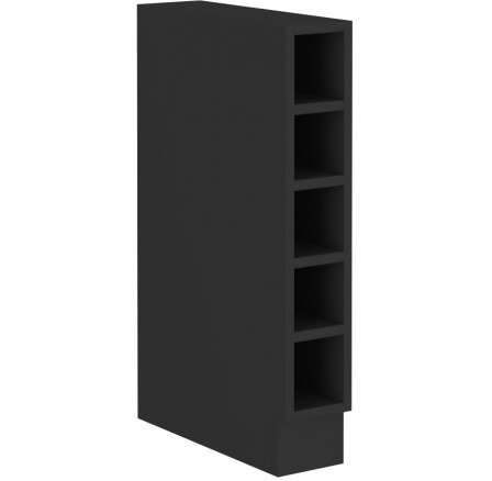 Dolná skrinka - 15 D OTW BB, Čierna matná