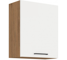 Horná skrinka VIGO - 60 G-72 1F, Dub Lancelot / Biely lesk