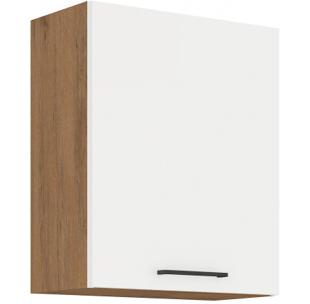 Horná skrinka VIGO - 60 G-72 1F, Dub Lancelot / Biely lesk