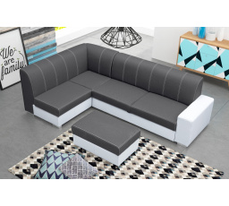 Rohová sedacia súprava MINISTER s Taburetom, Inari 94 + Soft 017, Ľavá