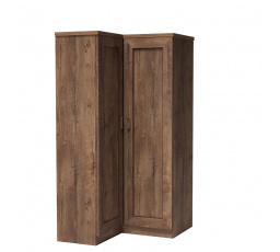 Rohová šatníková skriňa Tadeusz T25 Oak Lefkas opačná strana