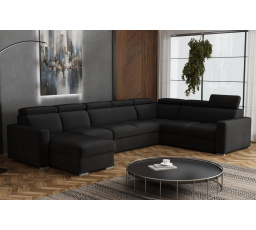 Sedacia súprava Petrit U1 ľavá Kronos čierna