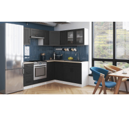 Rohová kuchyňa Romana grafit MAT