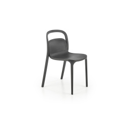 K490 plastová stolička čierna (1ks=4ks)