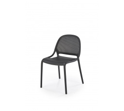 Jedálenská stolička stohovateľná K532, čierna