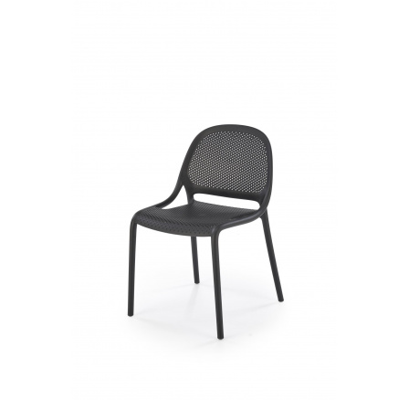 Jedálenská stolička stohovateľná K532, čierna