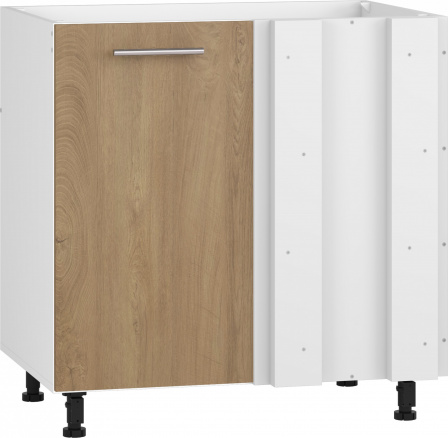 Kuchynská rohová skrinka VENTO DKN-100/82, Medový Dub/Biela