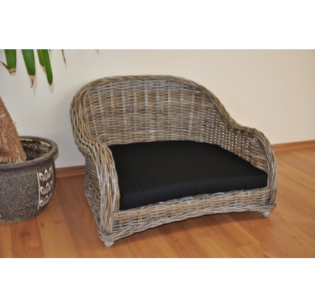 Pohovka pre psa typ 2 ratan kubu L