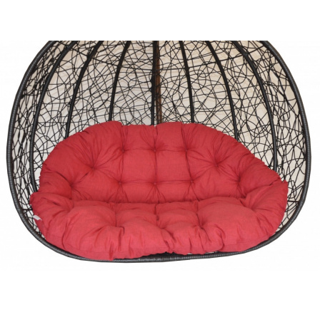 Vankúš pre dvojitú hojdačku - látka bordová