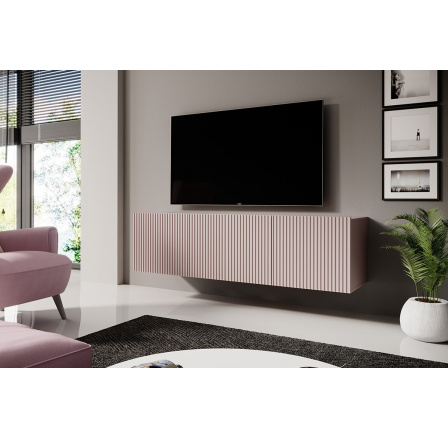 Závesná TV skrinka Nicole 150 cm - staroružová MDF Závesná TV skrinka Nicole 150 cm - staroružová MDF