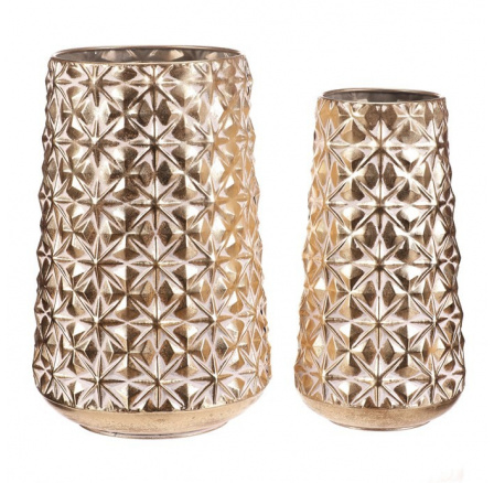 Obal kovový - květinový vzor, zlatý, cena za sadu 2 ks Obal kovový - květinový vzor, zlatý, cena za sadu 2 ks