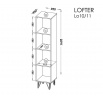 Systém "LOFTER" LO11 (Regál) -