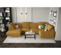 Rohová sedacia súprava MALIBU MAX II 180x350x182 cm - voliteľný odtieň - pravá strana