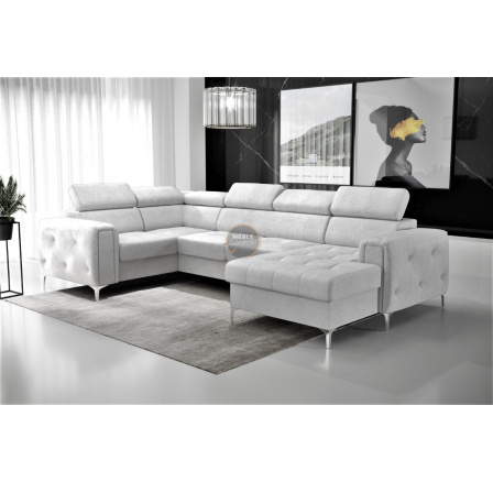 Rohová sedacia súprava ORION MAX III s funkciou spania 165x320x185 cm - sivá, ľavá Rohová sedacia súprava ORION MAX III s funkciou spania 165x320x185 cm - sivá, ľavá