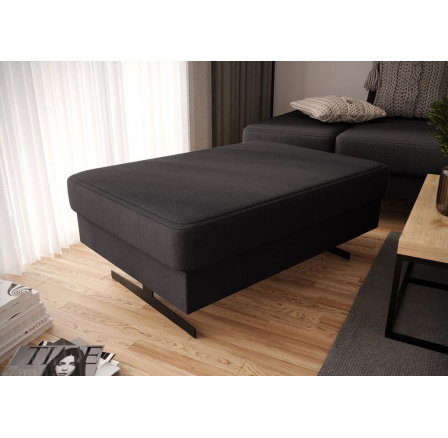 Taburet EMPORIO 100x70 cm - tmavo sivá