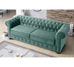 Sofa dvojmiestna MANCHESTER II 188 cm - Pohovka s funkciou spania, odtiene mätovej