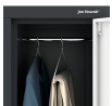 Šatníková skriňa antracitovo-biela s 6 boxmi IGOR, 900 x 1850 x 450 mm